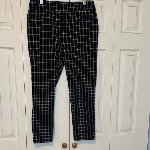 Jules & Leopold Pants - Jules & Leopold Black and White Plaid Pants